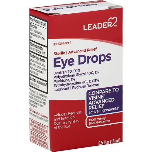 Image for Leader Eye Drops, Advanced Relief,0.5oz from Medicap Pharmacy Toledo