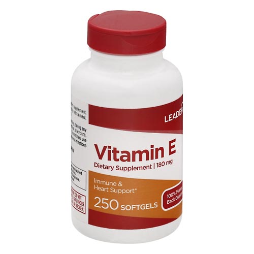 Image for Leader Vitamin E, 180 mg, Softgels,250ea from Medicap Pharmacy Toledo